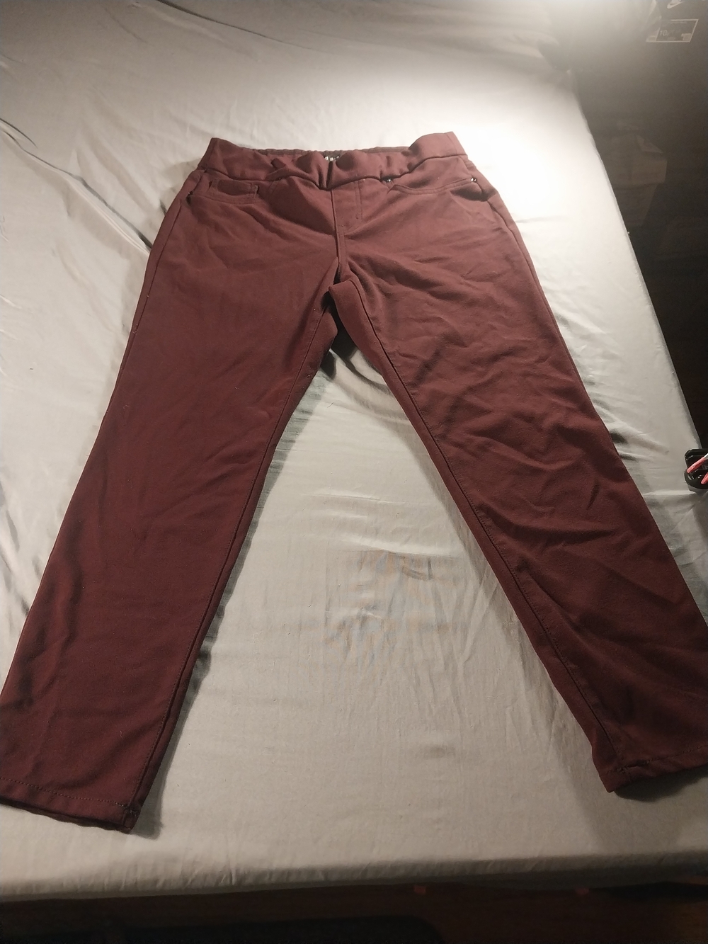 da-sh Women Pull-On Pants Burgundy #496